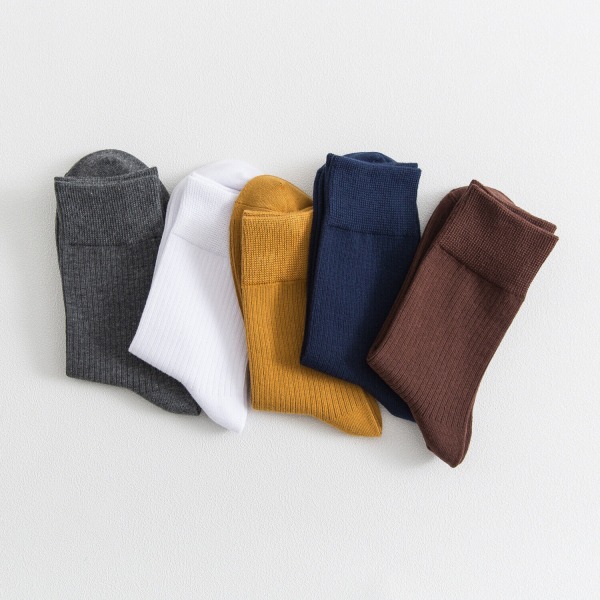 5Pairs New Business Men's Cotton Casual Warm Sock Winter Thick Pure Socks