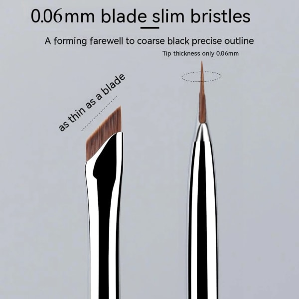 Upgrade Blade Eyeliner Brush Ultra Thin Fine Angle Flat Eyebrow Brush Liner Brow Place Makeup Brush Precise Detail Brush