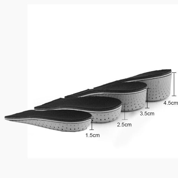 Breath Shoe Pad Half Insole Air Cushion Heel Insert Increase Taller Height Lift