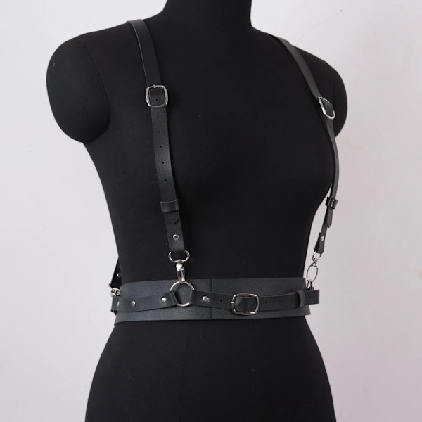 Harness Belts Fashion Gothic Clothes Belts for Women Pu Leather Chest Straps Punk Corset Clothing Decorative Rave Accessories