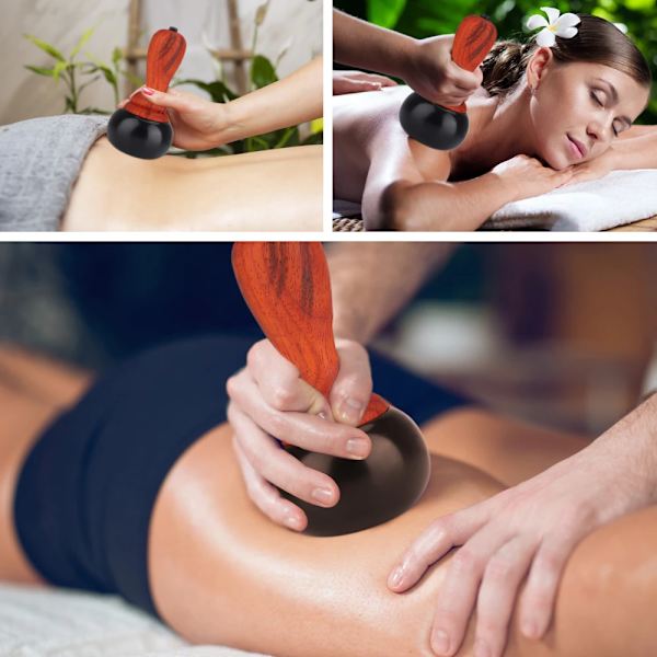 Electric GuaSha Massager Hot Stone Heating Scraping Neck Back Meridian Massage Face Skin Lifting Warm Moxibustion Gua Sha Tool