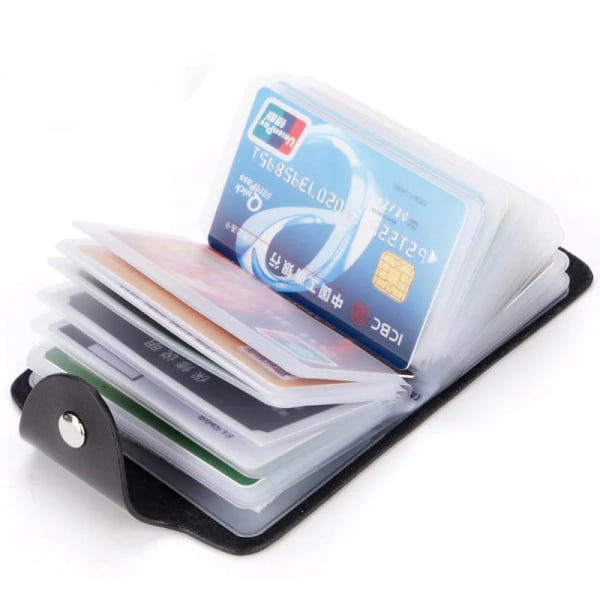 Kawaii 24 Slots Card Holder Portable Credit Bank Card Case Business Card Photo Holder Wallet Cash Holder Clutch Desk Organizer