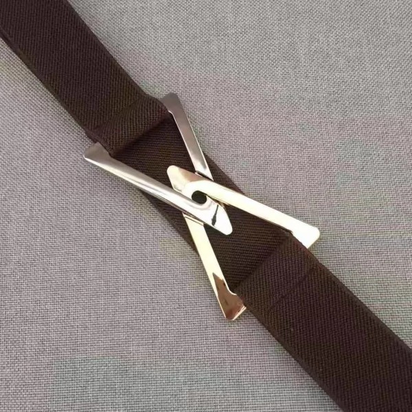 2022 New Simple Black Brown Belt Multi Functional Fashion Belt Triangle Belt Women's Decorative Elastic Dress Sweater Set