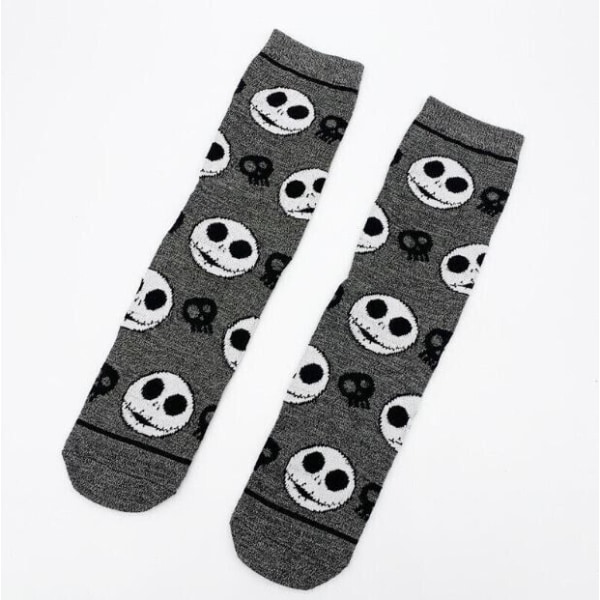 Jack Skellington The Nightmare Before Christmas Warm Socks for Men Women Gray