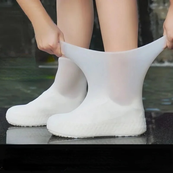 Silicone WaterProof Shoe Covers Unisex Shoes Protectors Reusable Non-Slip Rain Boot Overshoes Walking Shoes Accessories