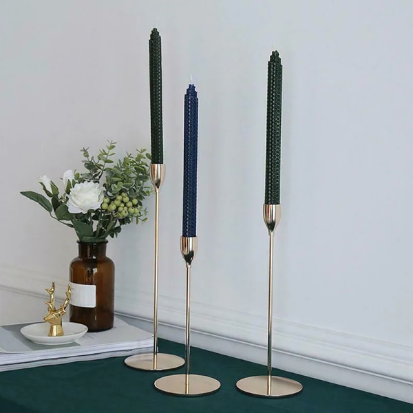 20cm Nordic Handmade Candlestick For Beeswax Candles For Wedding Party Home Banquet Table Decoration Supplies