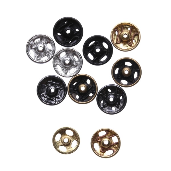 10/24 Pcs Mini Buttons For DIY Doll Clothes Tiny Metal Buckle Invisible Snap For 1/6 Doll Clothing Sewing Accessories