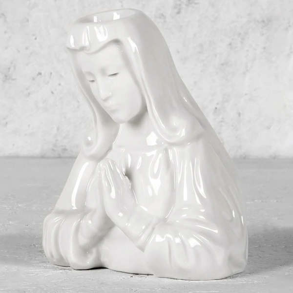 Crying Halloween Candle Holder, Crying Mary Candle Holders For Pillar Candles, Candlestick Holders Sheds Red Candle Tears Decor