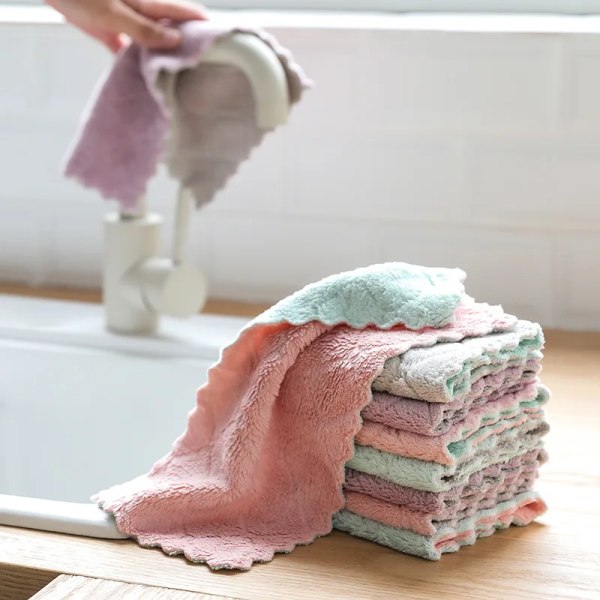 26x15cm Infant Bath Towel for Baby Soft Newborn Washcloth Face Towels Blanket Super Absorbent Cleaning Rag Baby Cloth Stuff