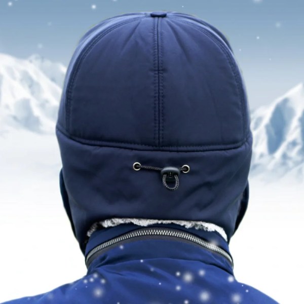 Thicken Winter Warm Hat Men Faux Fur Bomber Hat Ear Flap Cap Women Soft Thermal Bonnets Hats for Outdoor Fishing Skiing Cap Hats