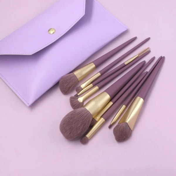 9Pcs Soft Fluffy Makeup Brushes Set Eye Shadow Foundation Brush Powder Blush Blending Women Cosmetic Brush Beauty MakeUp Tool