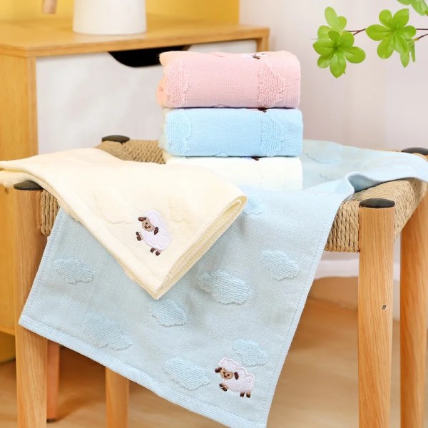 Baby Towel Cute Animal Kids Bath Towels Soft Absorbent Washcloth Cotton Children Newborn Bathroom Shower Wipe Face Towel 50x26cm