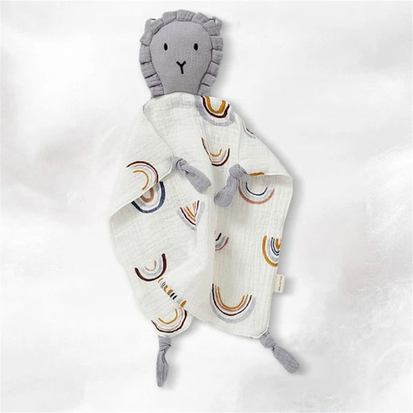 New Design Baby Face Towel Stuffed Rabbit Baby Sleeping Cuddle Security Blanket Newborn Cotton Muslin Appease Towel Handkerchief