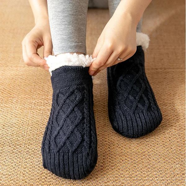 Thermal Non Slip Socks Mens Winter Warm Short Cotton Thickened Home Sleeping Soft Grip Fuzzy Floor Sock Fluffy Male 2023 New