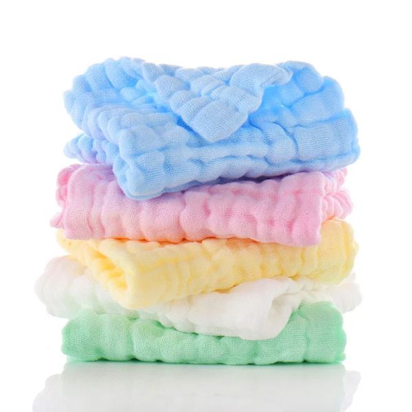 30x30cm Towel Bath Towels Face Washcloth Muslin Squares Cotton Hand Wipe Gauze for Bathing Feeding Kids Handkerchief