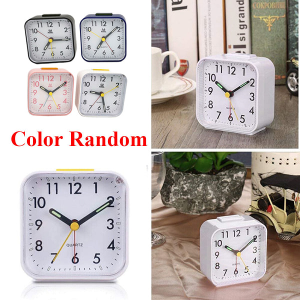 Portable Silent Noctilucence Alarm Clock Snooze Function for Kids Table Clock