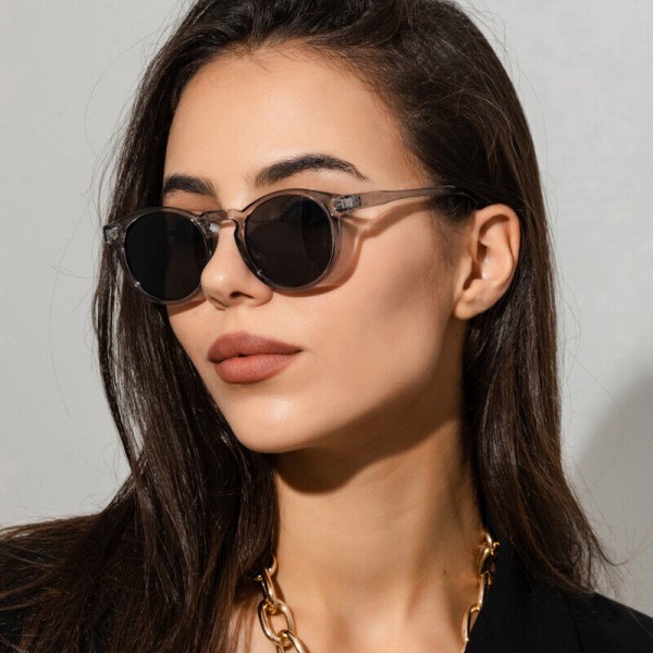 Gafas de Sol para Mujer Lentes Oscuros con marco Ovalado de Moda Casual Retro