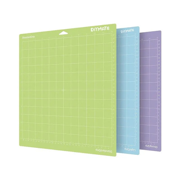 3pcs Mixed Color Engraving Machine Base Plate Cutting Mat For Cricut/cameo 4 With Adhesive Pvc Cutting Mats