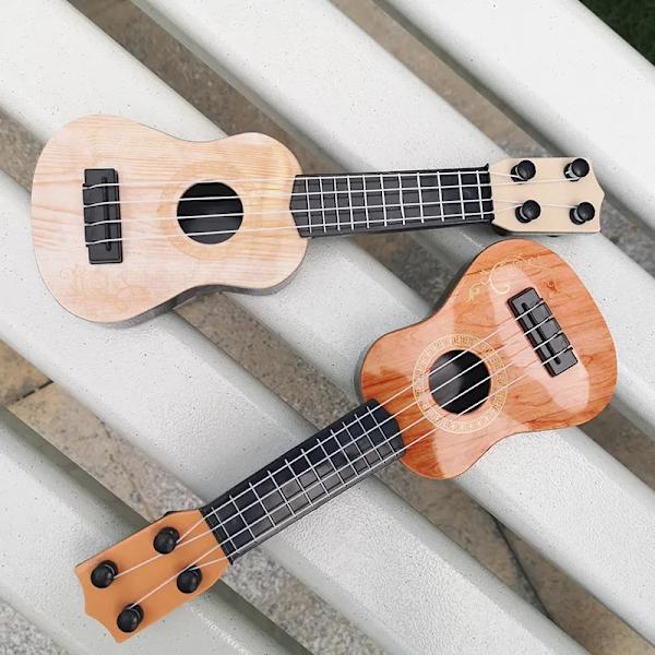 Mini Guitar 4 Strings Classical Ukulele Guitar Toy Musical Instruments for Kids Children Beginners Early Education Small Guitar