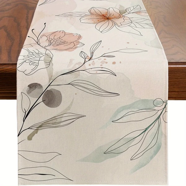 Modern Concise Style Linen Wedding Party Dining Table Runner Placemat Home Kitchen Table Decor