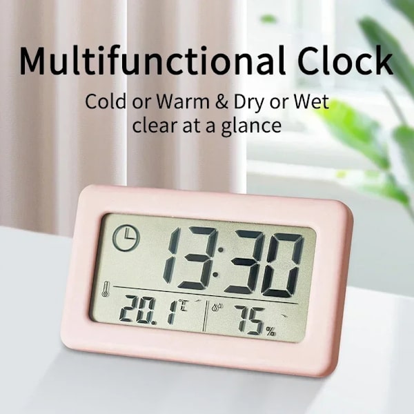 12/24-hour Led Table Clock  Multifunctional Classic Clock Digital Desktop Office Ornament Portable Alarm Clock Bedroom Supplies