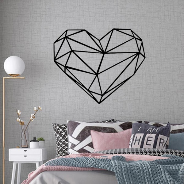 Creativity Geometry Heart Wall Stickers Wall Art Decor Bedroom Nursery Decoration Sticker Mural Wall Decals wall-sticker