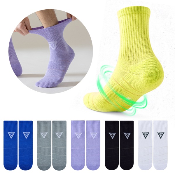 Mens Socks Sports Gym Leisure Socks 1 Pack Everyday Cushioned Socks Size 6-11