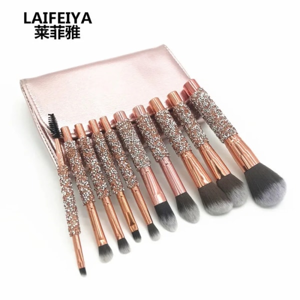 New 10 diamond handle makeup brush set Beauty tool Makeup brush