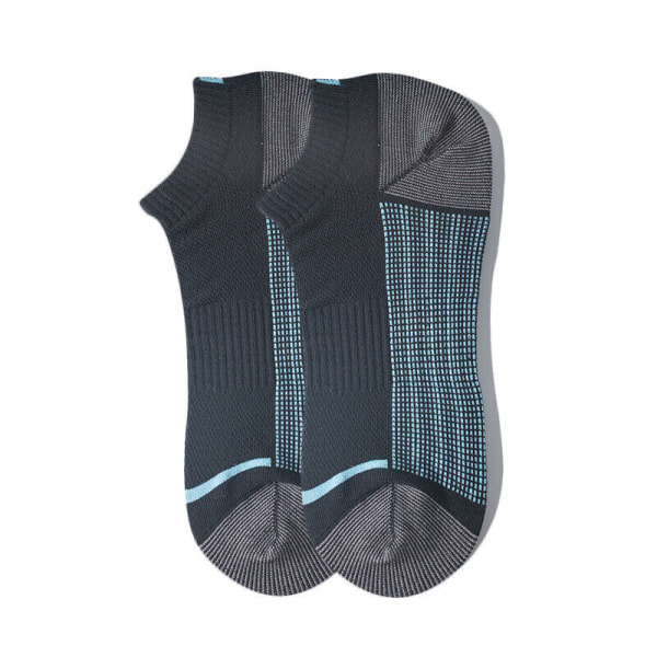 5 Pairs Men's Cotton Thin Sports Color Contrast Moisture Wicking Socks