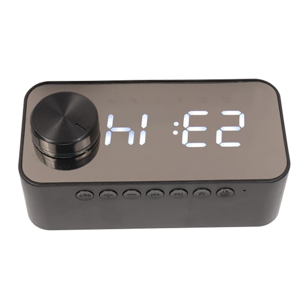(1)Alarm Clock Speaker Strong Bass Voice Transmit Multifunctiona