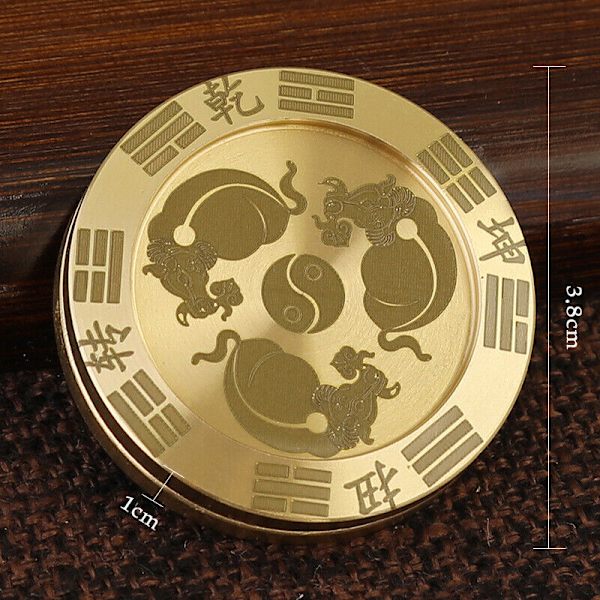 Coin EDC Hand Spinner Fingertip Fidget Slider Toys Decompression Stress Relief