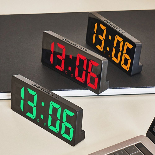 Lighting Number Clock Night Light Alarm Clock LED Digital Electronic Clock.Large