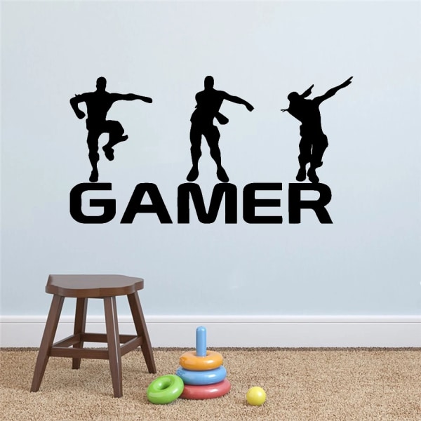Gamer Vinyl Wall Sticker For Kids Rooms Decoration decal Poster boys Gaming PS4 Battle Royale Game Stickers Mural Wallpaper