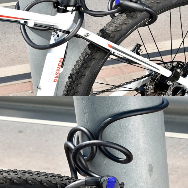 Theft Spiral Steel Cable Universal Protective Bicycle Lock Stainless Steel Cable Coil Bicycle Accessories Bike Lock