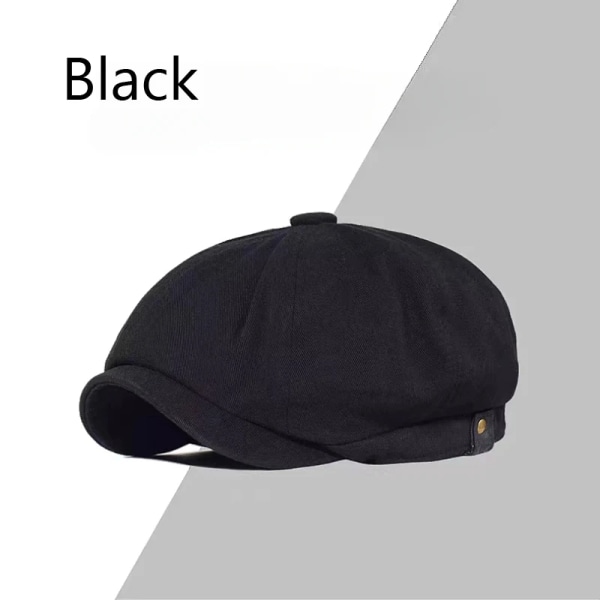 New Cotton Linen Retro Newsboy Caps Plus Size 63CM Spring Autumn Breathable Cap British Style Fashion Beret Men Flat Peaked Cap