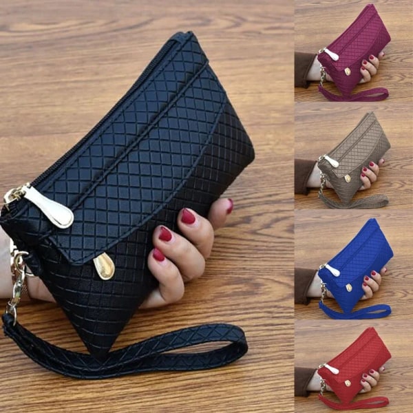 Pu Leather Women Wallet Clutch New Fashion Women's Purse Best Phone Wallet Female Case Phone Pocket Black