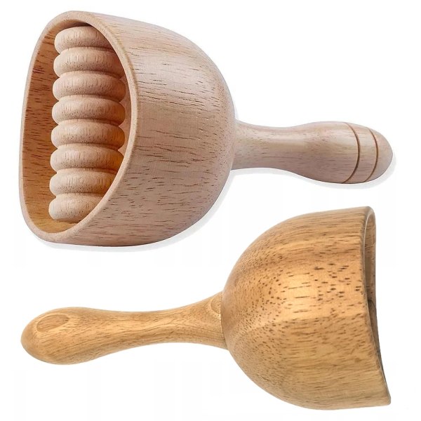 Wooden Roller Cup Wooden Rod Tool Body Lymphatic Stick Drainage Muscle Scraping Handheld Manual Swedish Cups Massage Tool