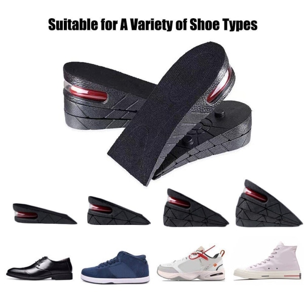 Eight Increase Insole Height Invisible Lift Adjustable Heel Lifting Inserts Shoe