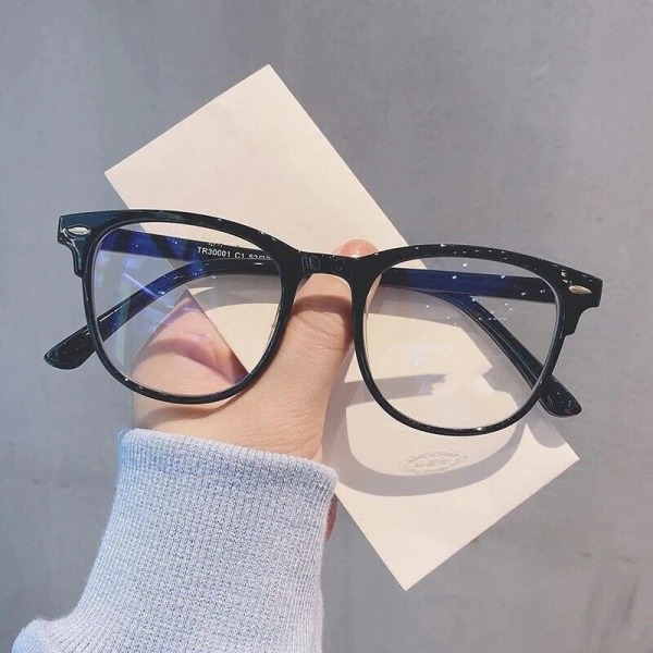 Glasses Vintage Oval Frame Blue Light Blocking Eyeglasses Nearsighted Glasses