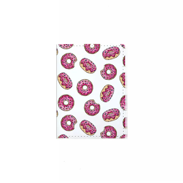PU Passport Cover Dessert Pattern Travel Passport Holder Protector Document Business Credit ID Cards Wallets Case Bag Organizer