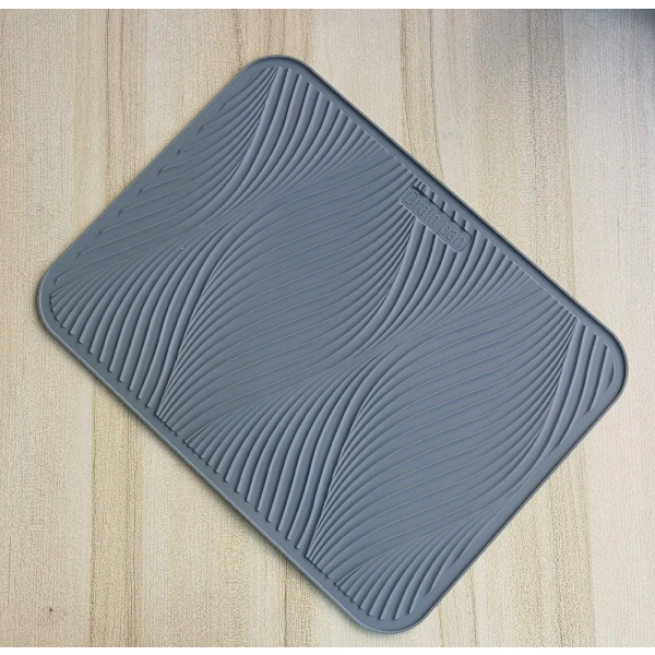 Square Silicone Dish Drying Mat Heat Resistant Draining Tableware Dishwaser Durable Cushion Pad Dinnerware Table Mat Placemat