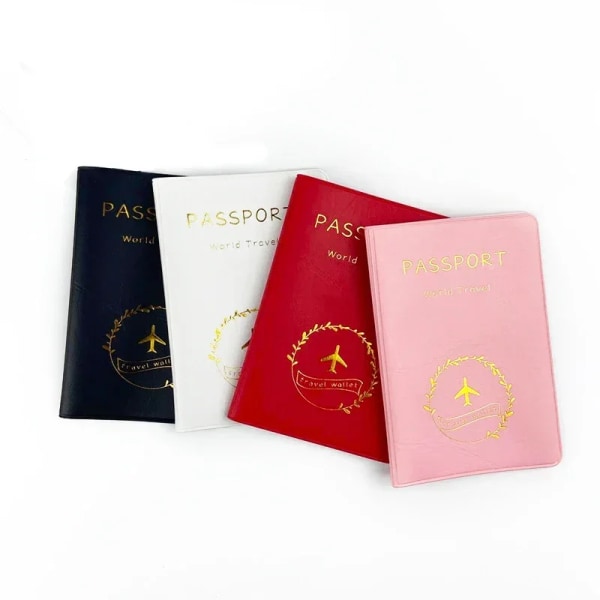 PU Leather Passport Cover with Card Holder  Men Women Travel and Weddings Passport Holder Wallet Travel Accessories