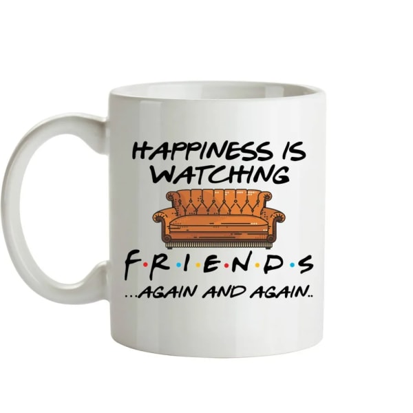 Whitelf Tv Shows Friends Mugs Travel Beer Cup Porcelain Coffee Mug Tea Cup 11oz Ceramic Mugs Cups of Coffee Drinkware Christmas