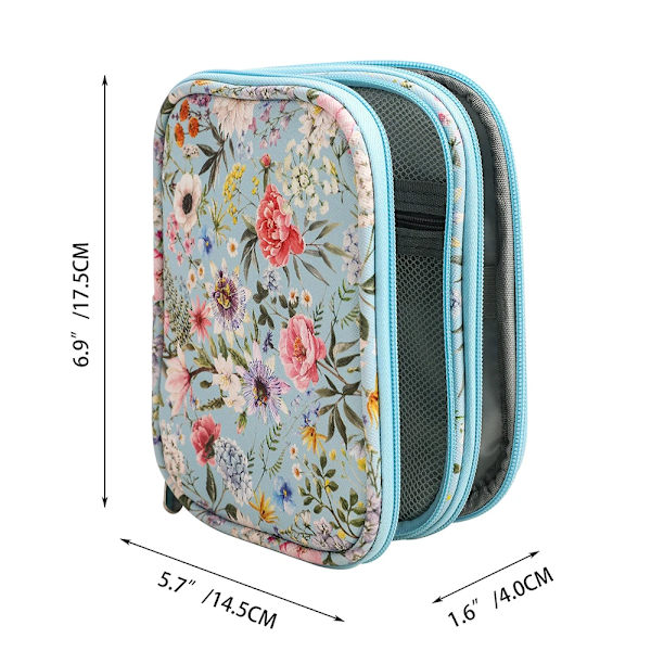 Empty Crochet Hooks Pouch Storage Bag Knitting Kit Case Organizer Bag For Crochet Needles Scissors Ruler Sewing Kit Bag