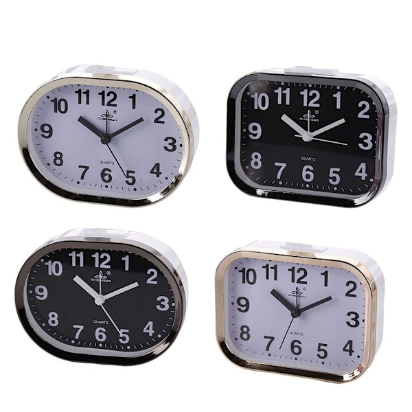 Creative Square Alarm Clock Student Circular Bedside Clock Alarm Clock-