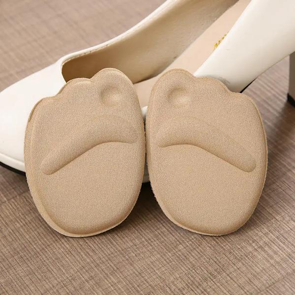 2pairs Women Half Insoles High Heels Pads Back Sticker Memory Foam Pain Relief Insoles Anti-slip Shoe Inserts Pad Heel Protector