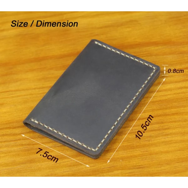 Luxury Handmade Genuine Leather Business Card Holder Men Leather Credit Card Case Small Women Card ID Holder Cover Card Wallet
