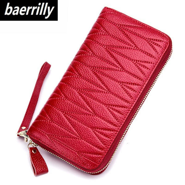 RFID Wallet for Women  Genuine Leather Female Travel Purse Zipper  Women's Wallet 36 Card Holder  ާڧߧ   ܧ  ֧ݧ֧   ا֧
