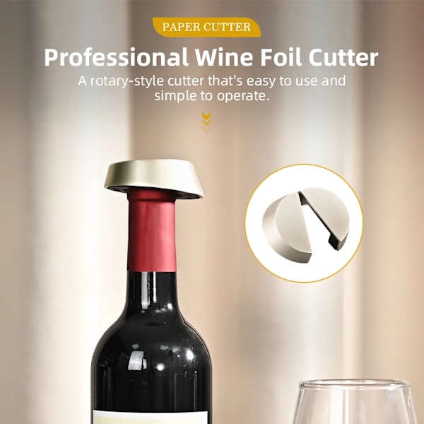 Wine Foil Cutter Tool Foil Remover for Wine Bottles Removes Foil Top Effortlessly Wine Opener Accessory Gift for Wine Lover