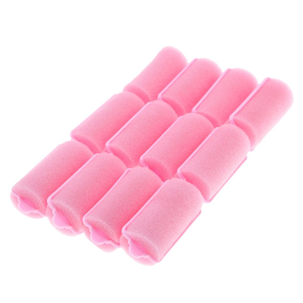 12pcs Magic Sponge Foam Hair Rollers Styling Curlers Cushion Salon Hair Salon For Barber DIY Curls Diameter 1.5/2/2.5/3/3.6cm